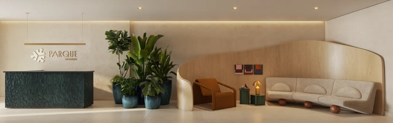 Lobby do Parque Studios