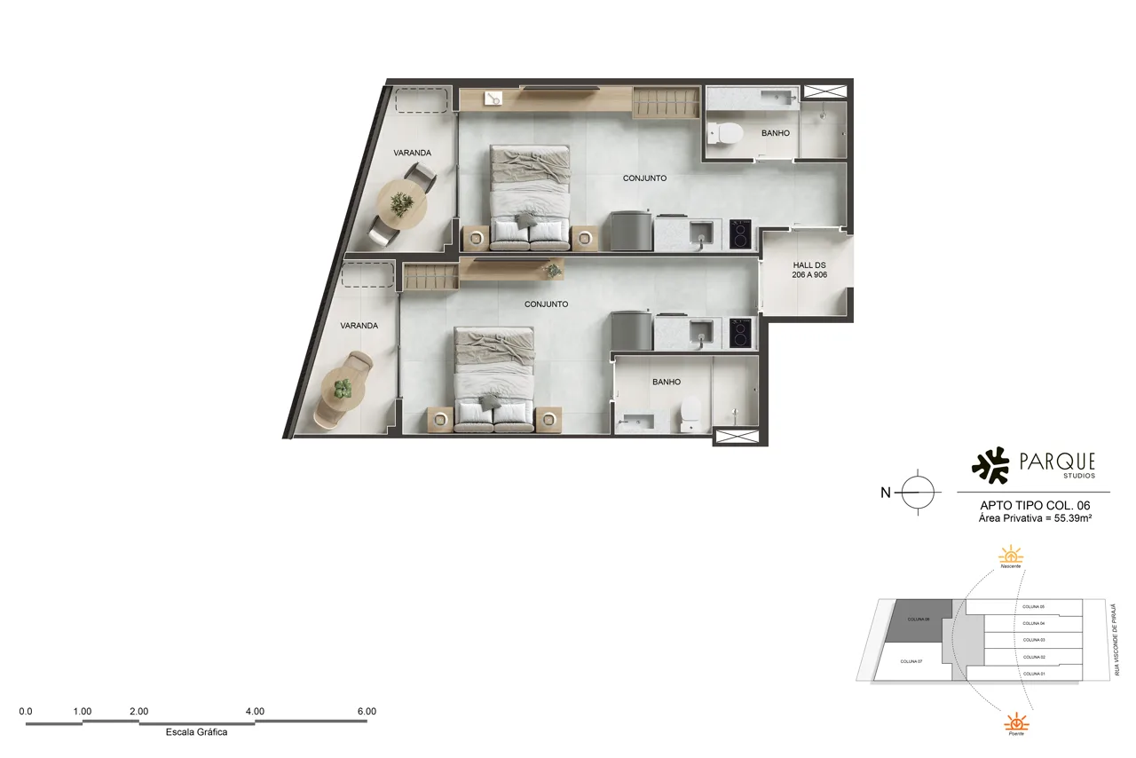 Coluna 06 - Double Suite